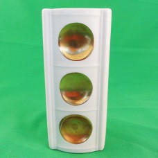 Schumann Arzberg Vase Gold 3 disc 7.25" tall