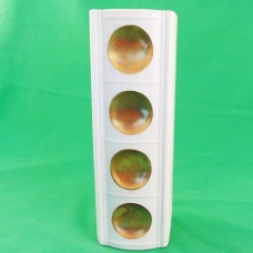 Schumann Arzberg Vase Gold 4 disc 8" tall