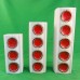 Schumann Arzberg Vase Red 5 discs 10" tall