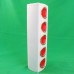 Schumann Arzberg Vase Red 5 discs 10" tall