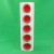 Schumann Arzberg Vase Red 5 discs 10" tall