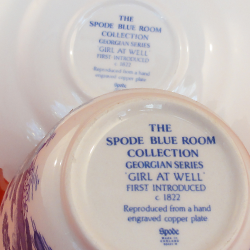Spode BLUE ROOM 'Girl at Well' Cup & Saucer Set NEW England