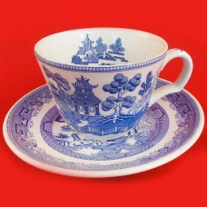 Spode BLUE ROOM 'Willow' Cup & Saucer Set NEW England
