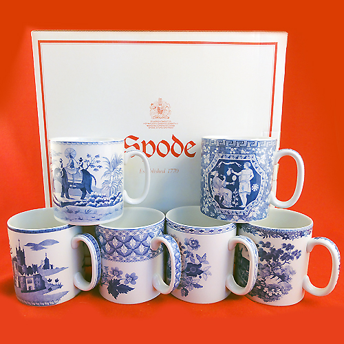 thumbnail image 2 of Spode Blue Room Floral Porcelain Mug – 16 Oz, Blue Rose Motif, Microwave & Dishwasher Safe 2 of 4