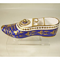 Spode Flat Slipper Ink Stand 6 inches long