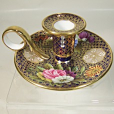 Spode French Flat Candlestick 2" tall