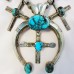 Navajo Silver & Turquoise Necklace 1920 6.22 troy oz silver