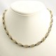 Sapphire and Diamond 14kt gold necklace