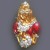 Swarovski Colombine Masked Lady Pin 1.5" tall