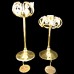 LYCENTA Strass Crystal Gold Plated Candlestick 8" tall Sweden