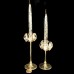 LYCENTA Strass Crystal Gold Plated Candlestick 8" tall Sweden