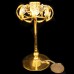 LYCENTA Strass Crystal Gold Plated Short Candlestick 6.5" tall 