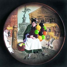 Royal Doulton Old Balloon Seller Female  Plate in Box