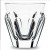Baccarat Harcourt Talleyrand Tumbler #6 2.75" tall