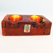 Holmegaard 2 Pipe Holder Orange 