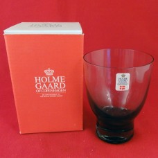 Holmegaard Canada Smoke Tumbler 3 1/8" tall
