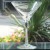 Kosta Boda LINE BLACK Martini 6.5" tall Sweden NEW