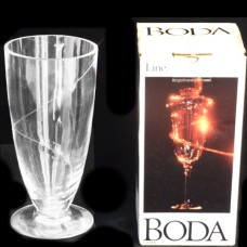 Kosta Boda LINE PLAIN Vase 6.5" tall Sweden NEW IN BOX