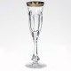 Moser Lady Hamilton Gold Champagne Flute Tall 7.75" tall