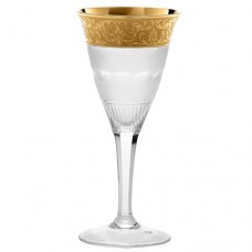 Moser SPLENDID Wine  7.75" tall NEW 24kt Czech Republic