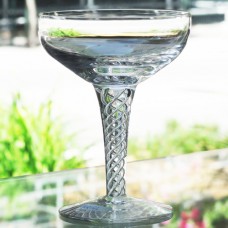 STUART ARIEL Saucer Champagne 5.25" tall NEW