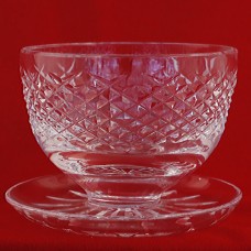 Waterford Alana Dessert Grapefruit footed Bowl 3" tall