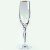 Zwiesel Melody Gold Flute Champagne 9.75" tall