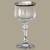 Zwiesel Silver Jubilee 9oz Tumbler 3 5/8" tall