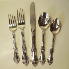 Wallace Royal  Rose Sterling 5pc place setting